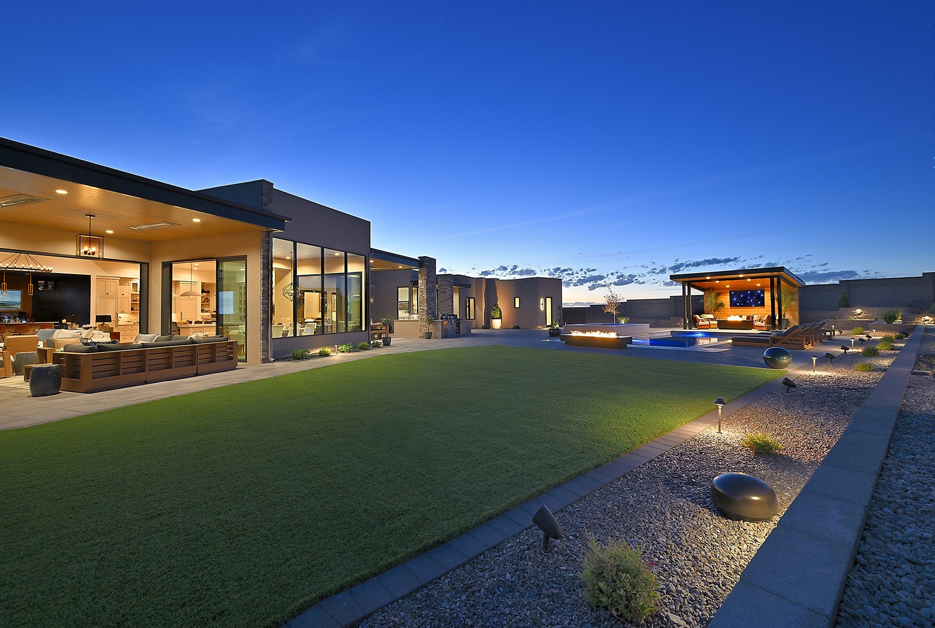 Estate at dusk — Ella Todd Interiors